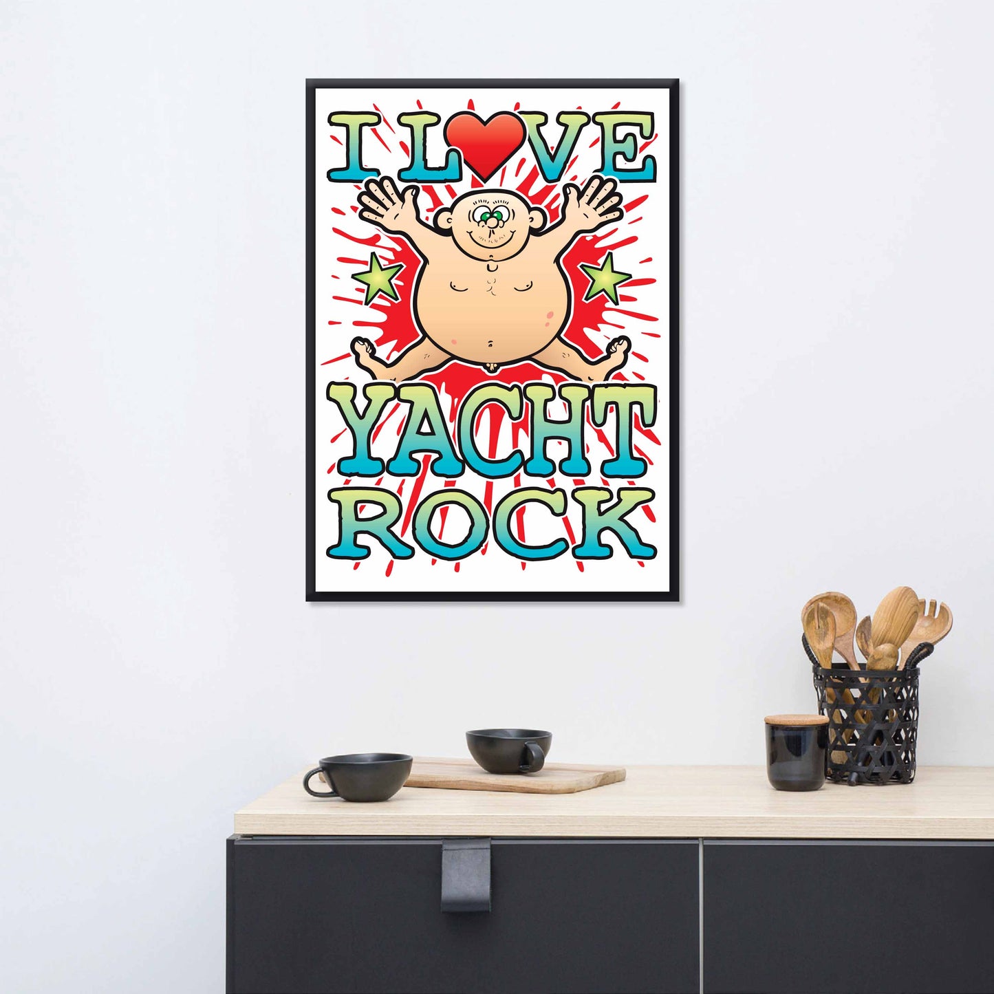 Yacht Rock 50x70cm Wall Art / Love Music Poster