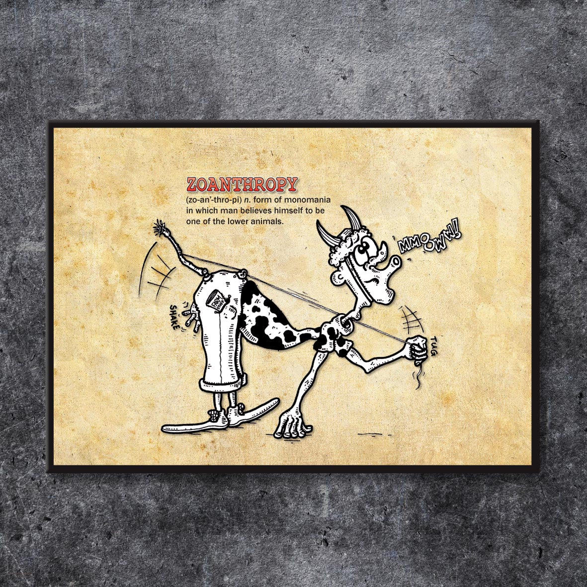 Zoanthropy Cartoon Art Print