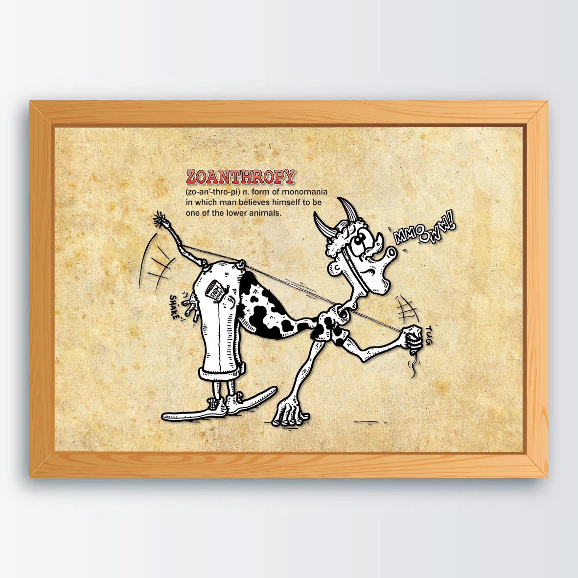 Zoanthropy Cartoon Art Print