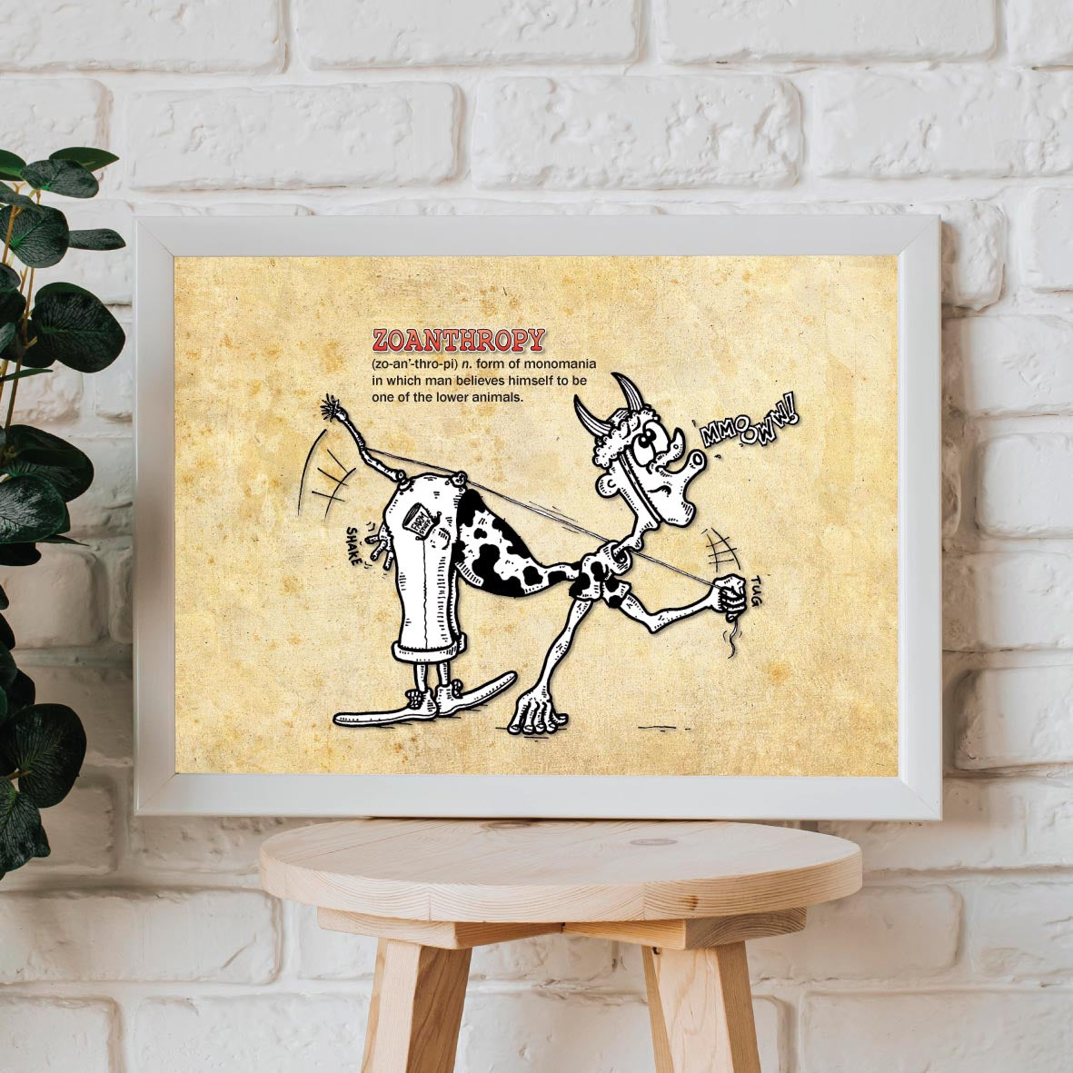 Zoanthropy Cartoon Art Print