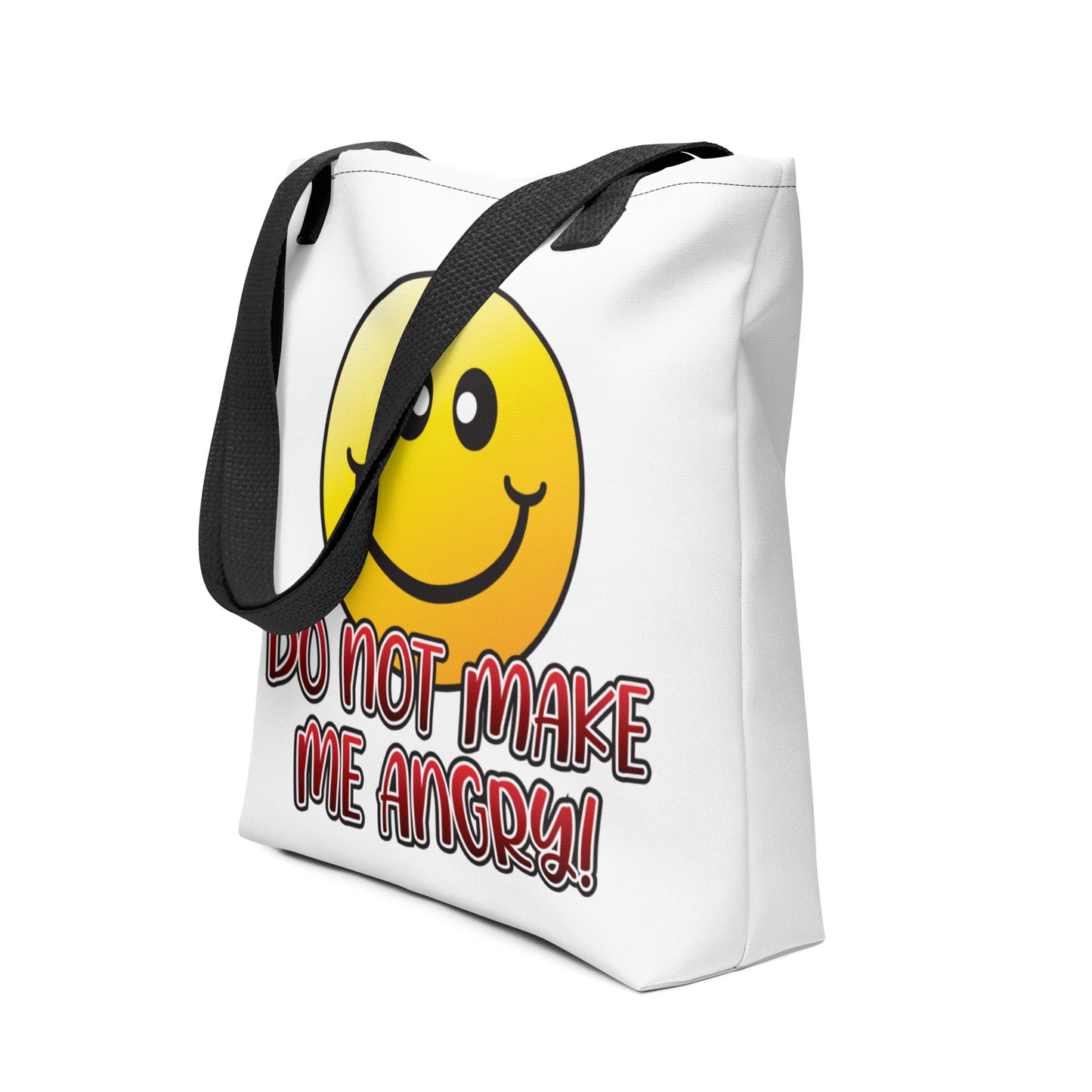 Smiley Angry Tote Bag