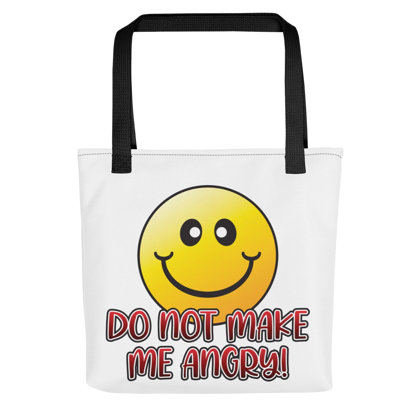 Smiley Angry Tote Bag