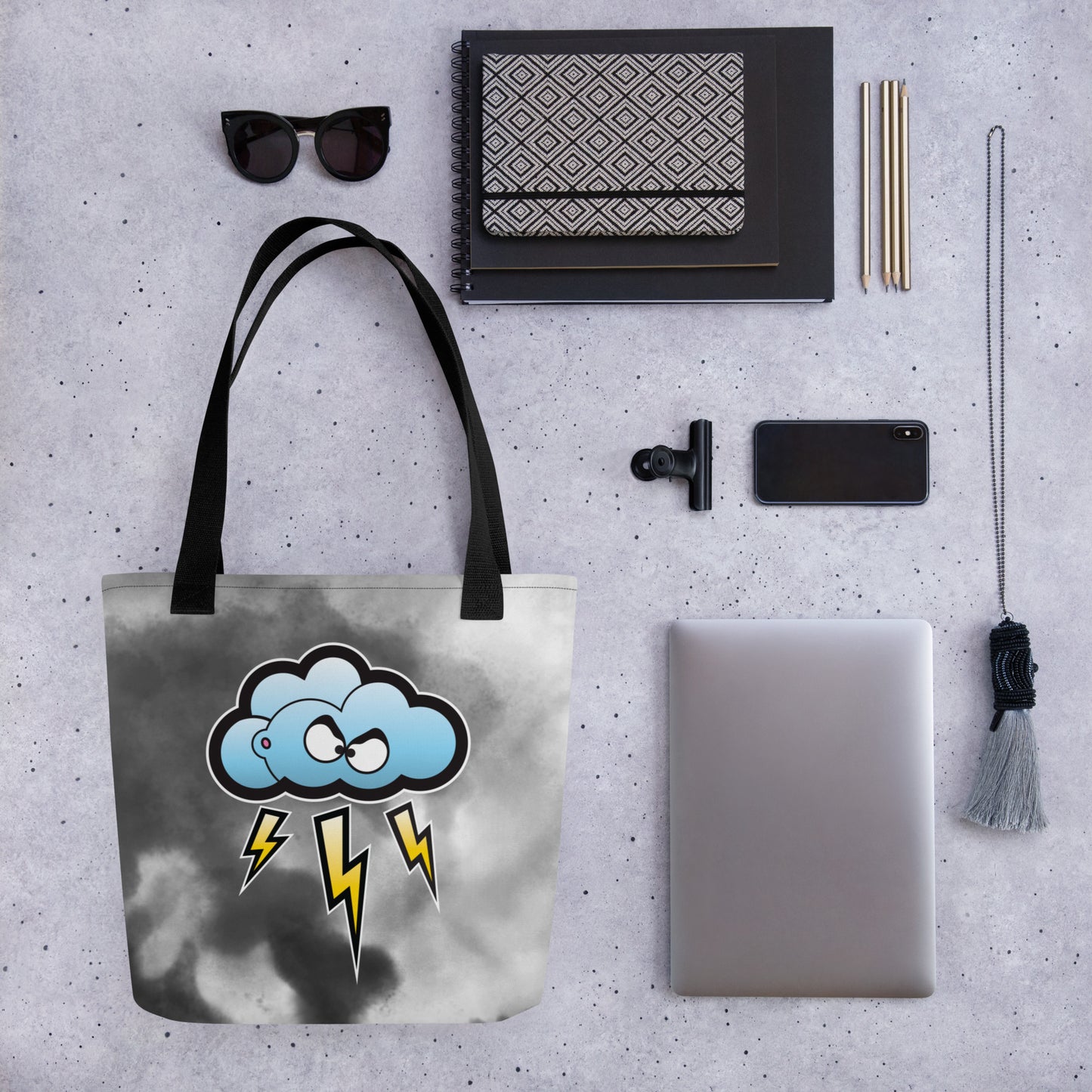 Stormy Bad Temper Tote Bag
