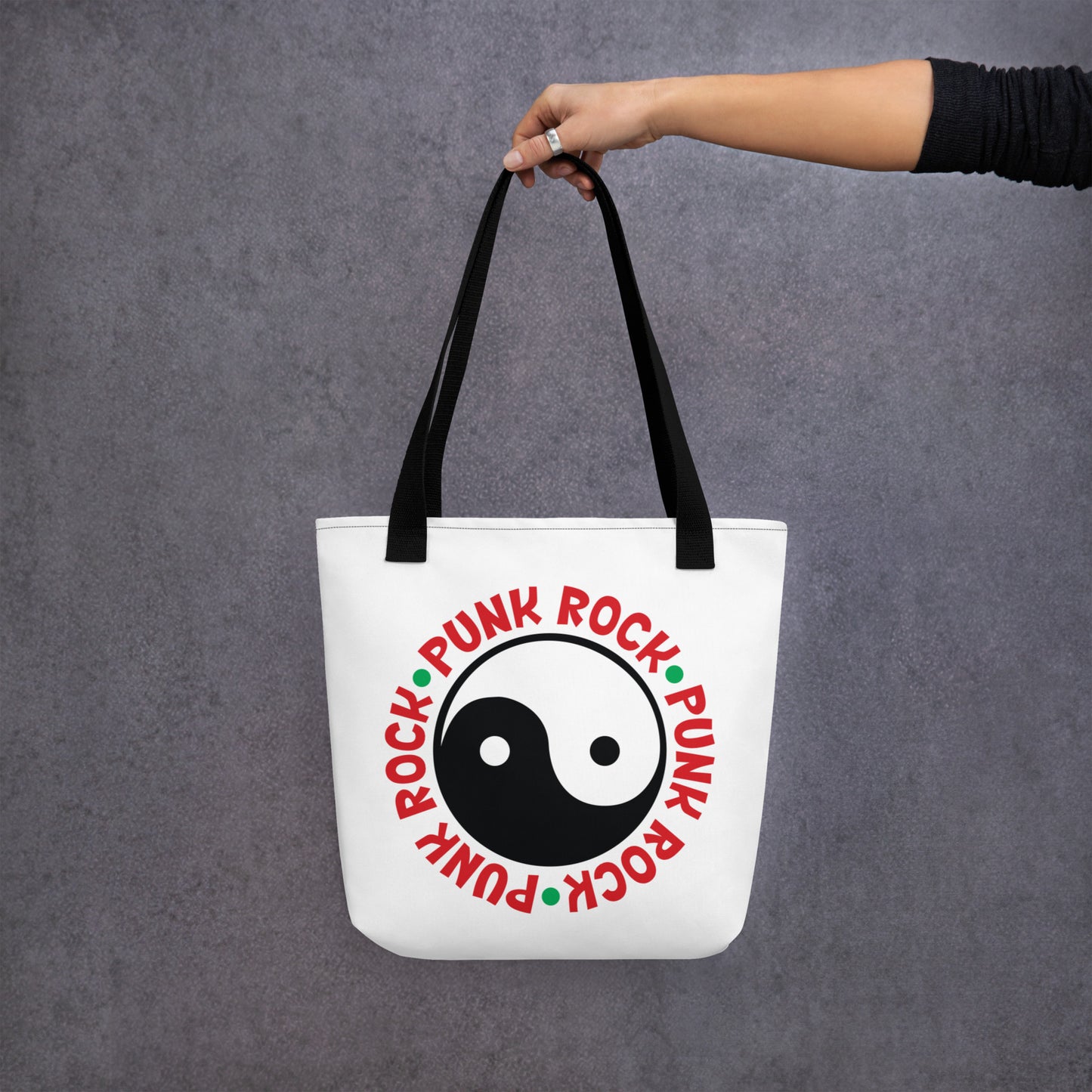 Punk Rock Ying Yang Tote Bag