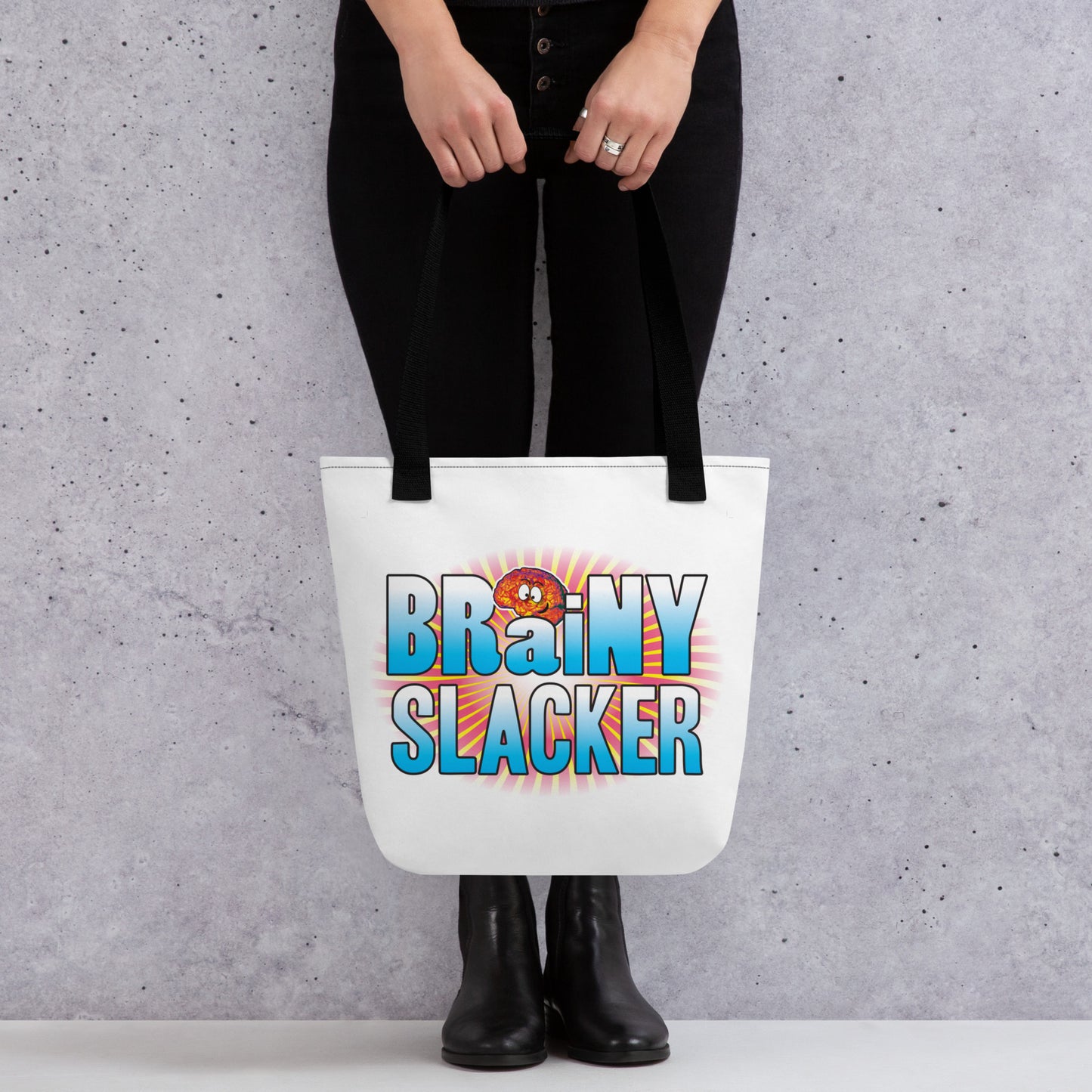 Brainy Slacker Tote Bag