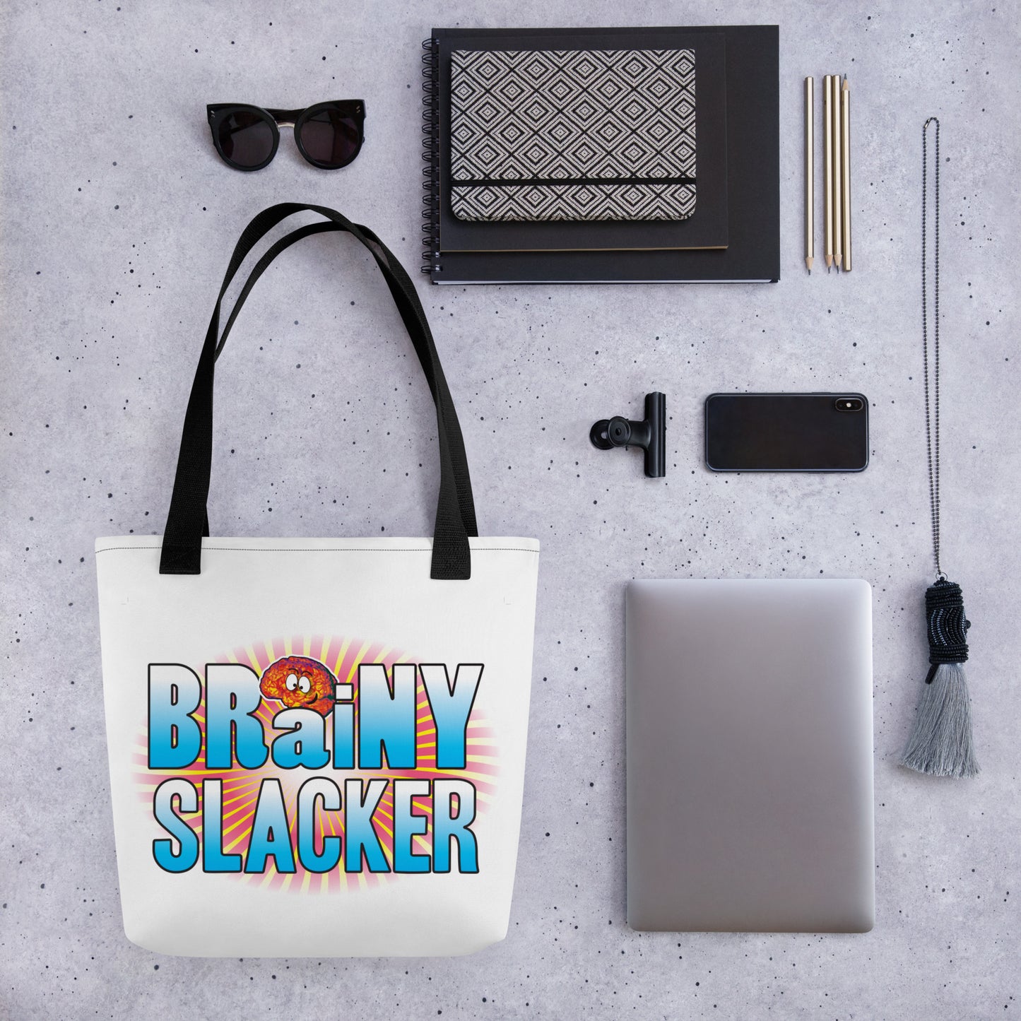 Brainy Slacker Tote Bag