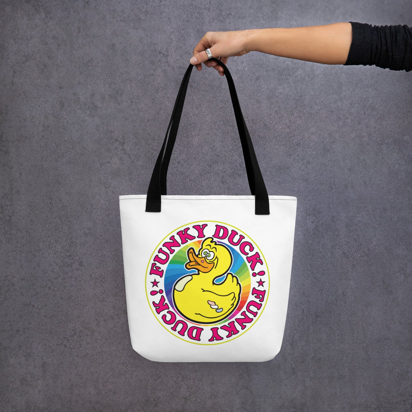 Funky Duck Tote Bag