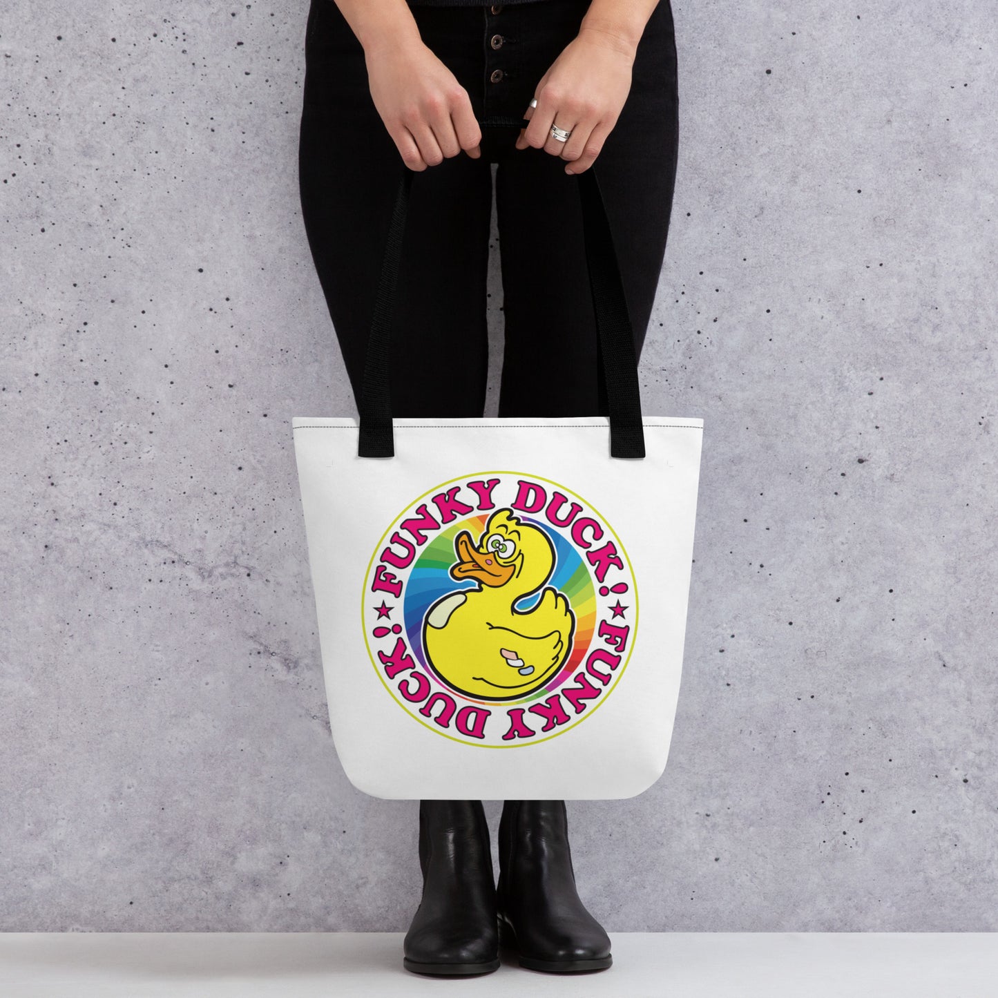 Funky Duck Tote Bag