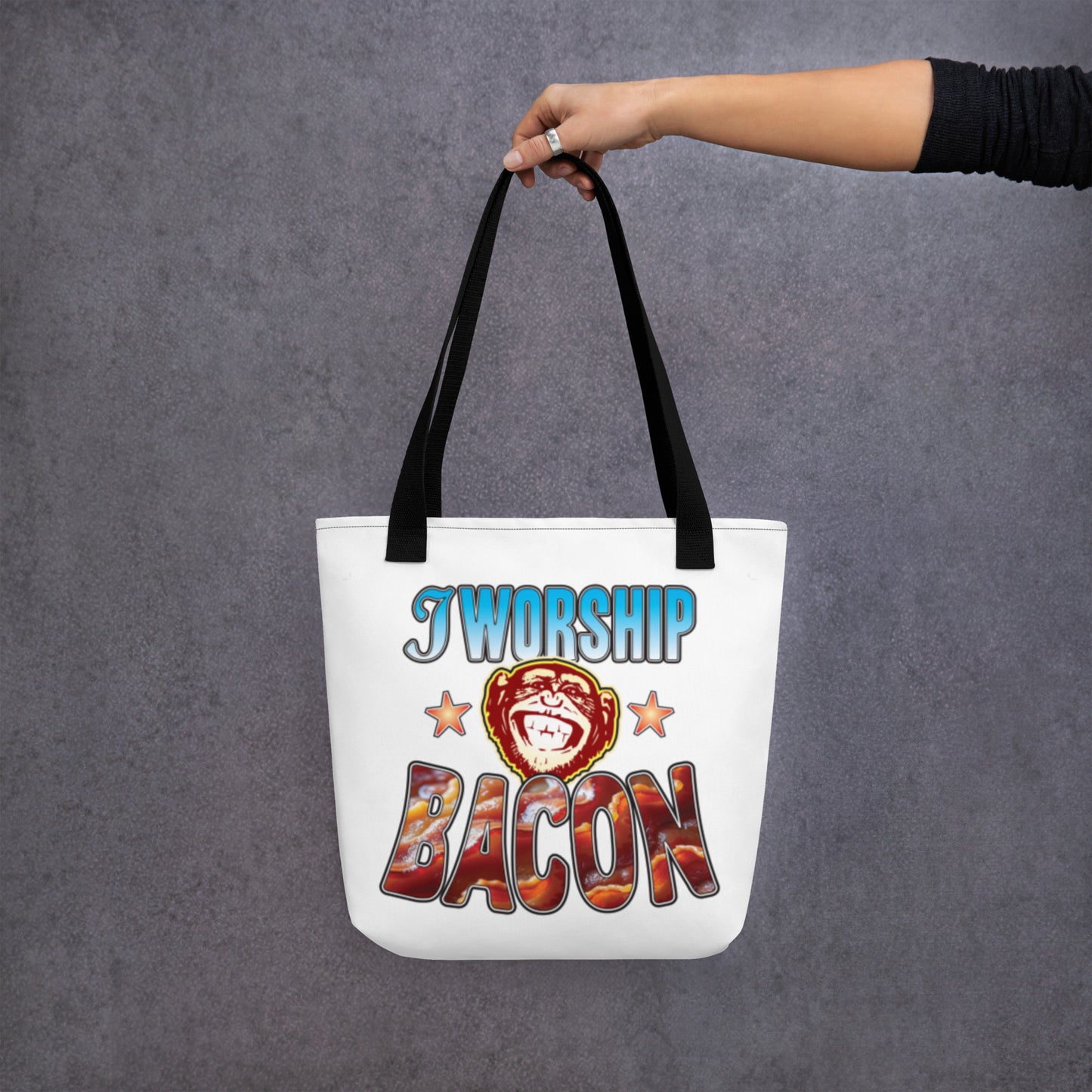 Worship Bacon Tote Bag