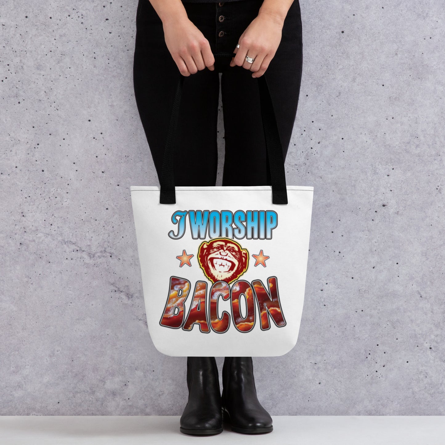 Worship Bacon Tote Bag