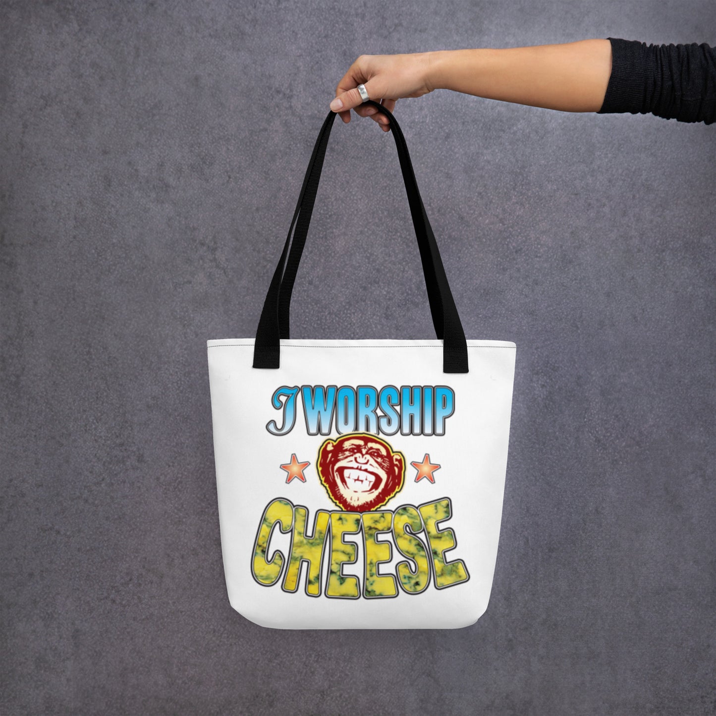 Worship Cheese Tote Bag