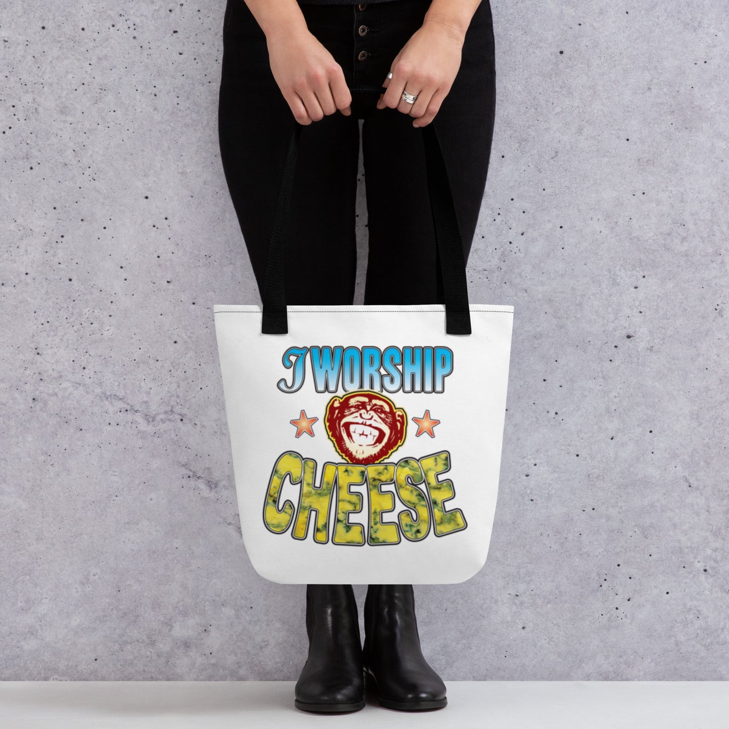 Worship Cheese Tote Bag