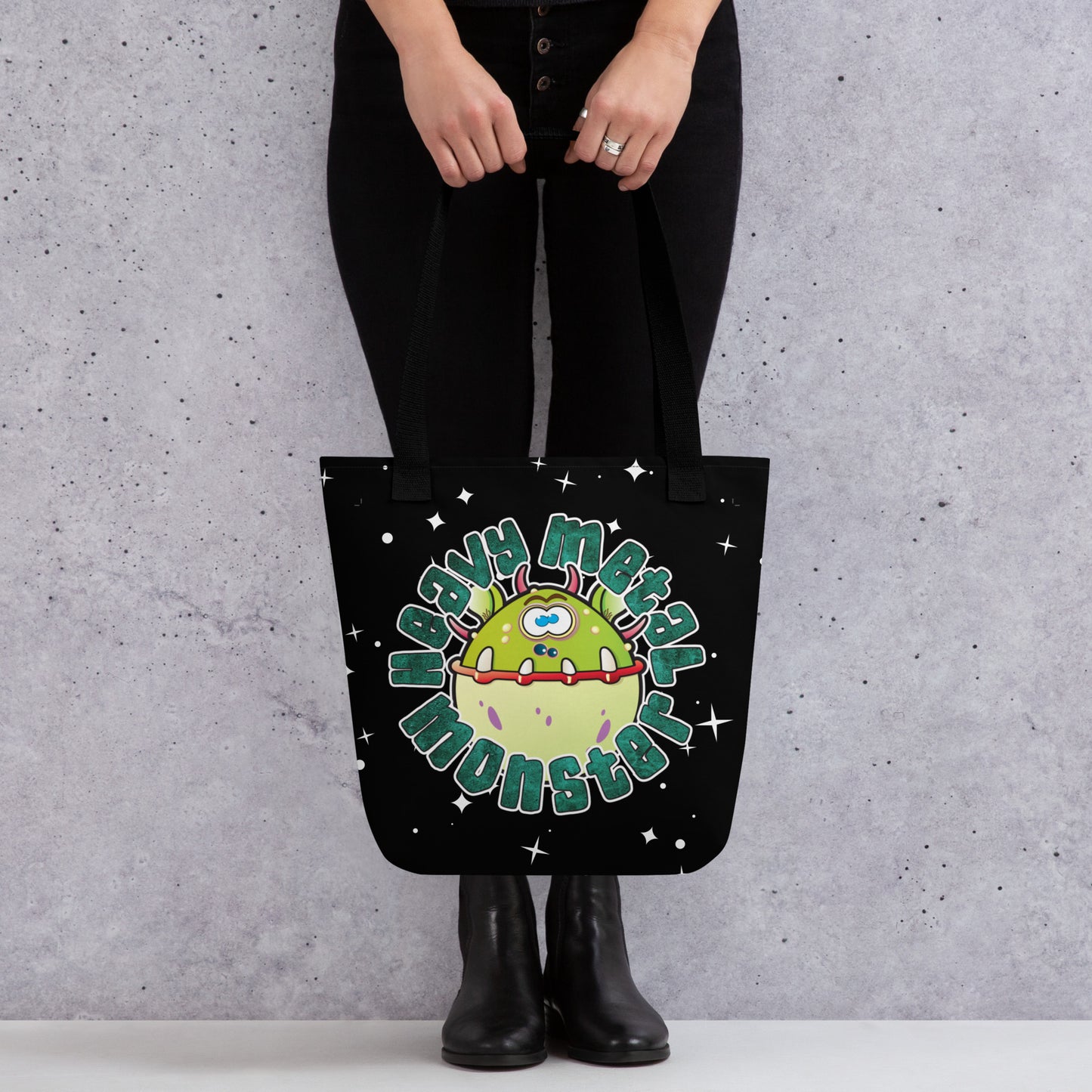 Heavy Metal Monster Tote Bag