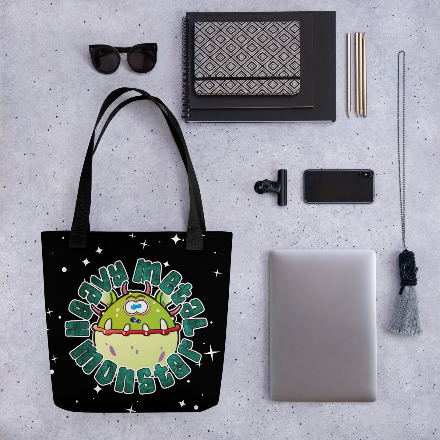 Heavy Metal Monster Tote Bag