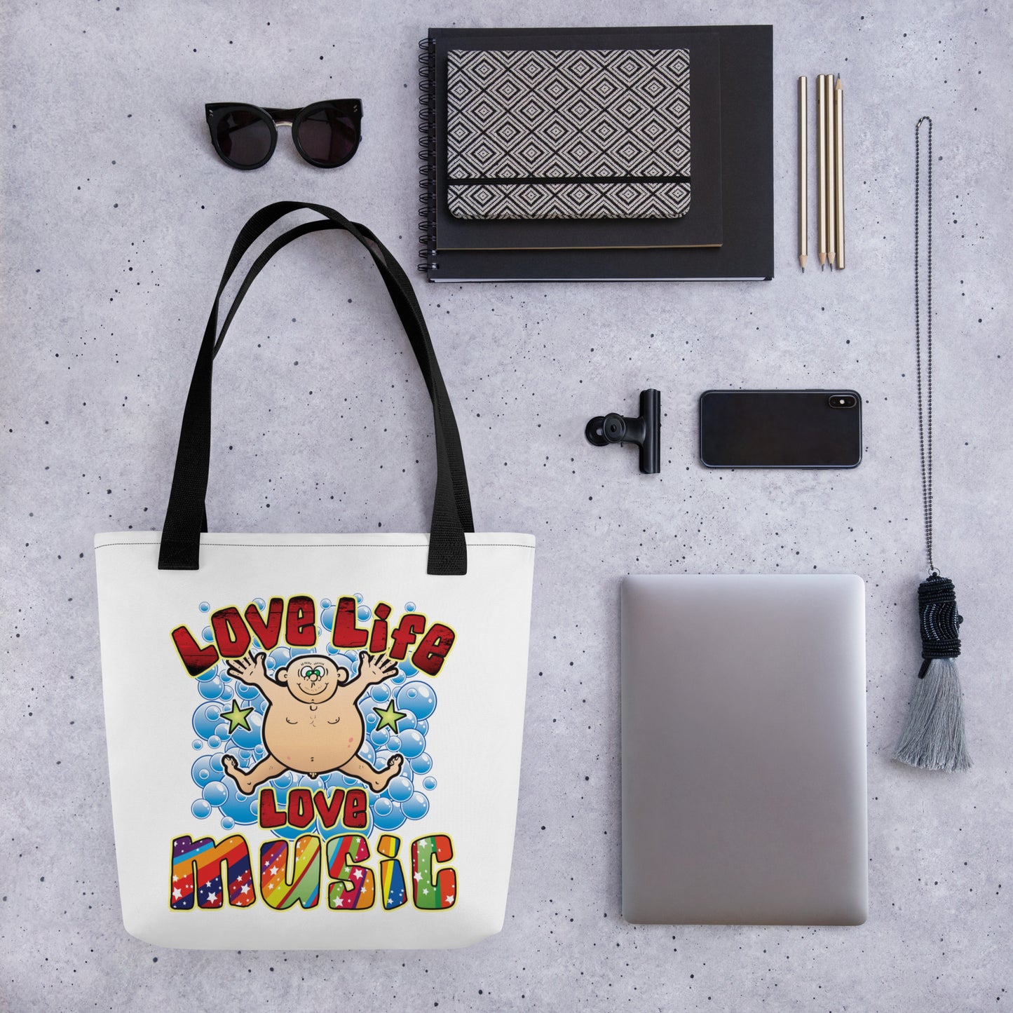 Love Music Tote Bag