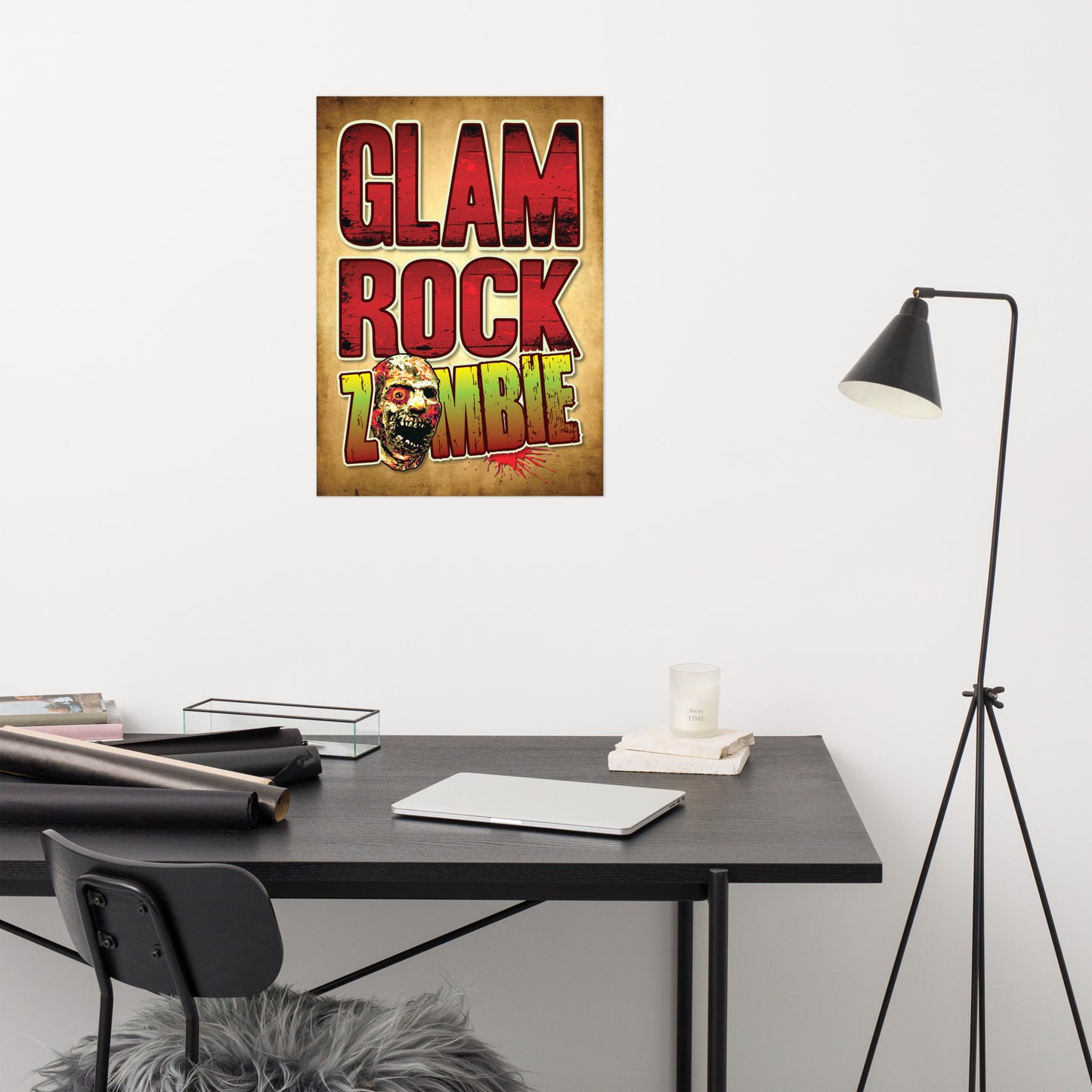 Glam Rock Zombie Poster 50 x 70cm