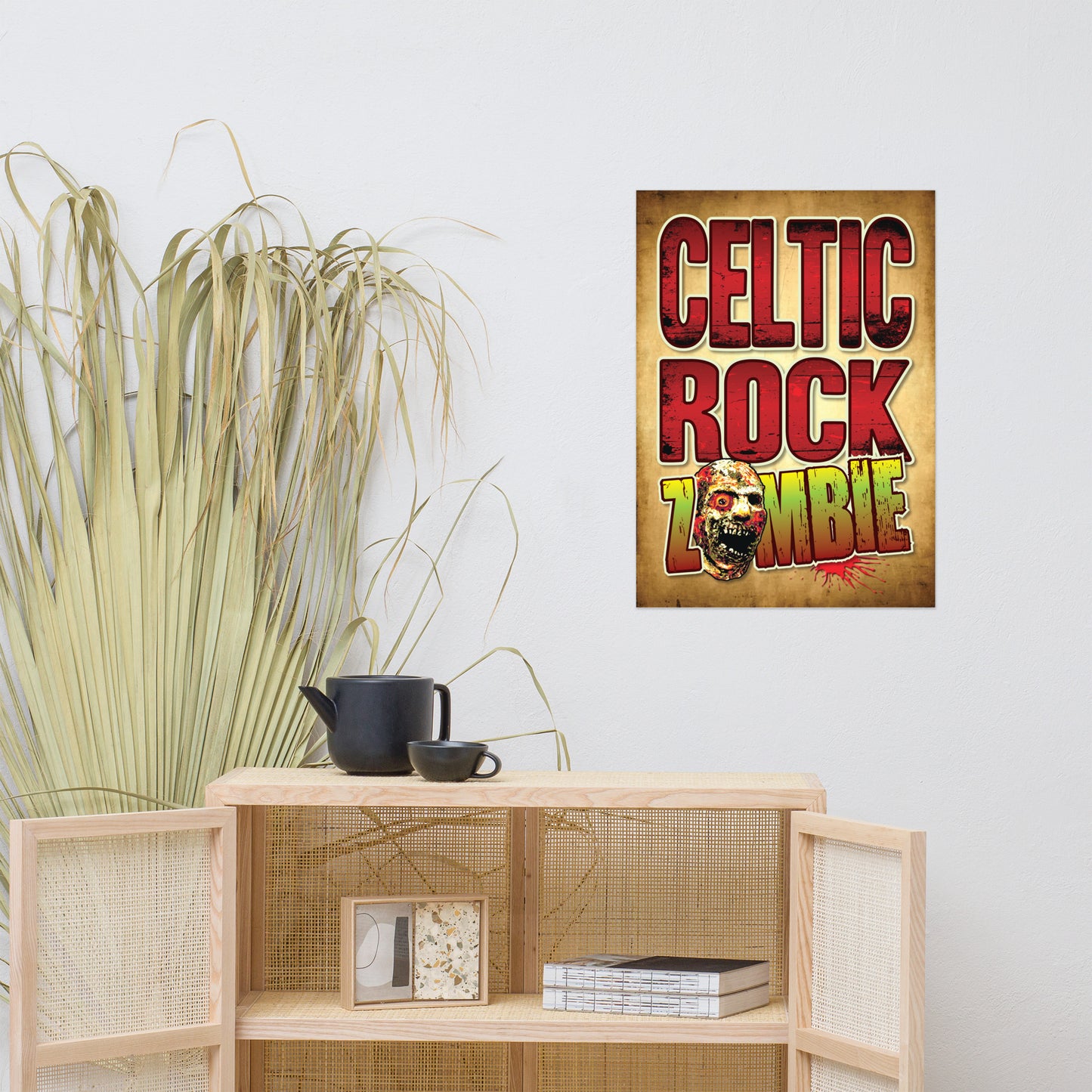 Celtic Rock Zombie Poster 50 x 70cm