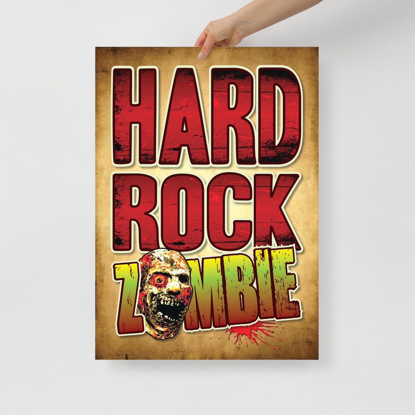 Hard Rock Zombie Poster 50 x 70cm