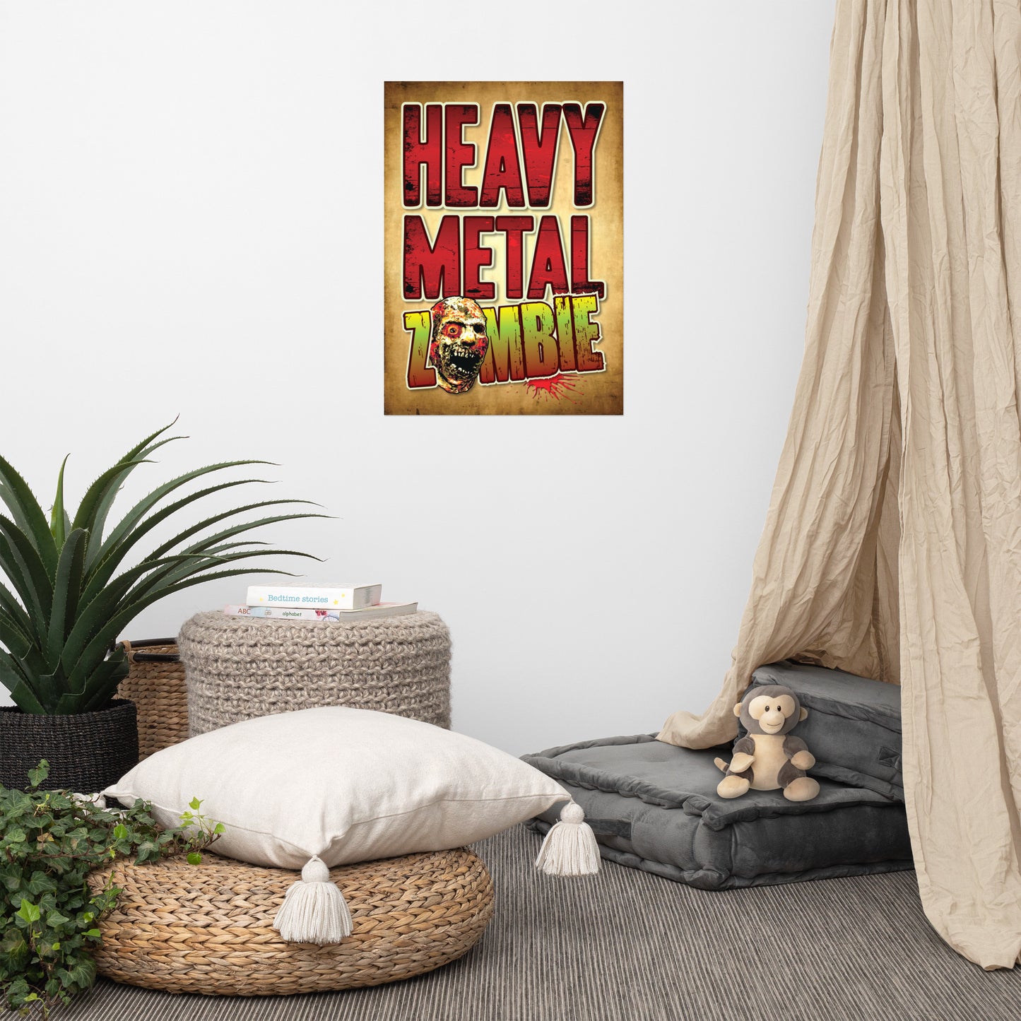 Heavy Metal Zombie Poster 50 x 70cm