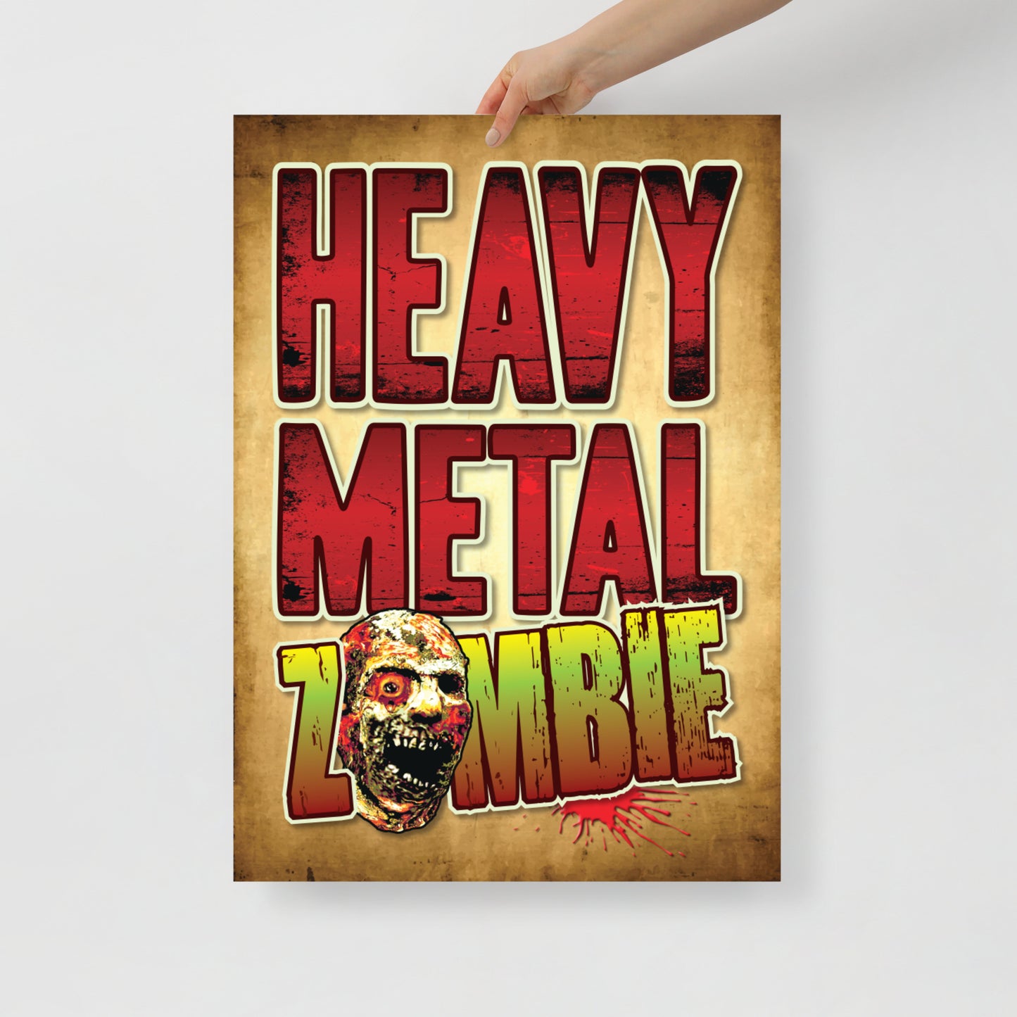 Heavy Metal Zombie Poster 50 x 70cm