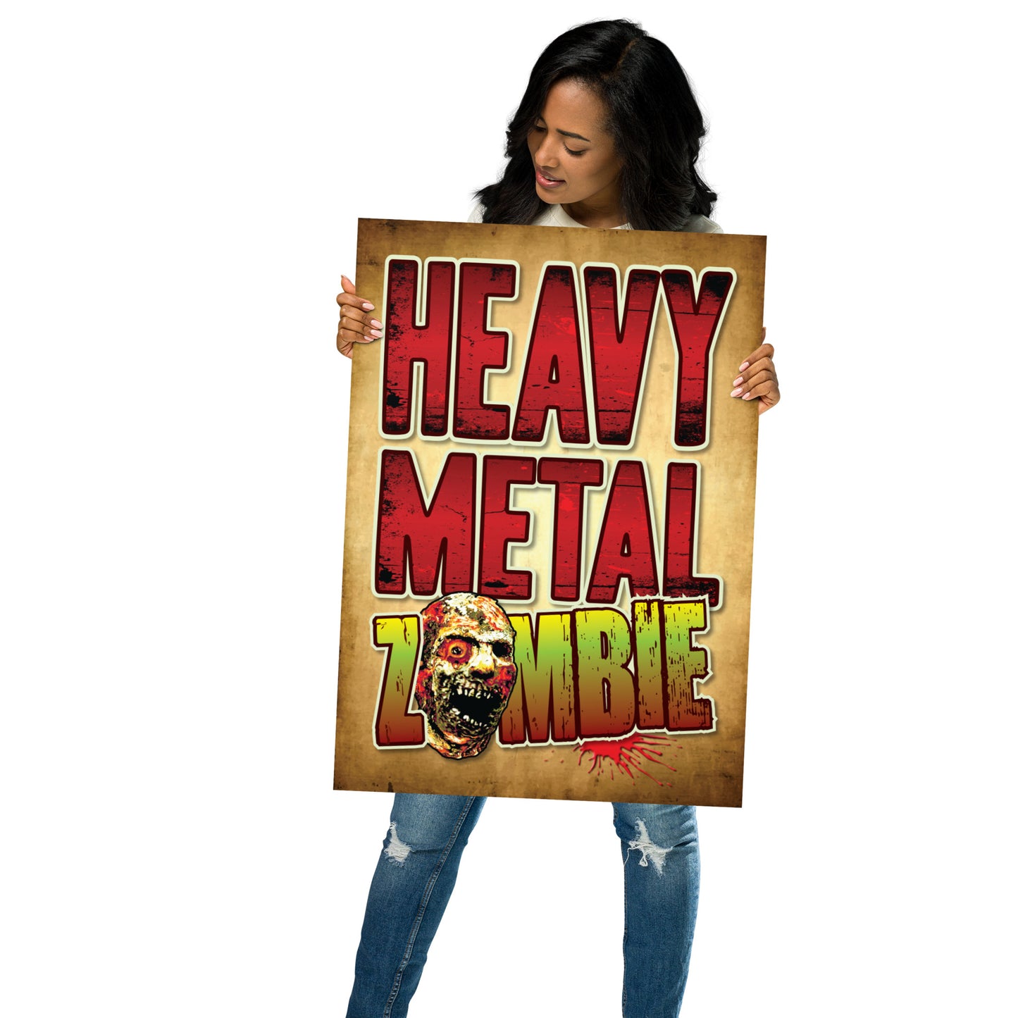 Heavy Metal Zombie Poster 50 x 70cm