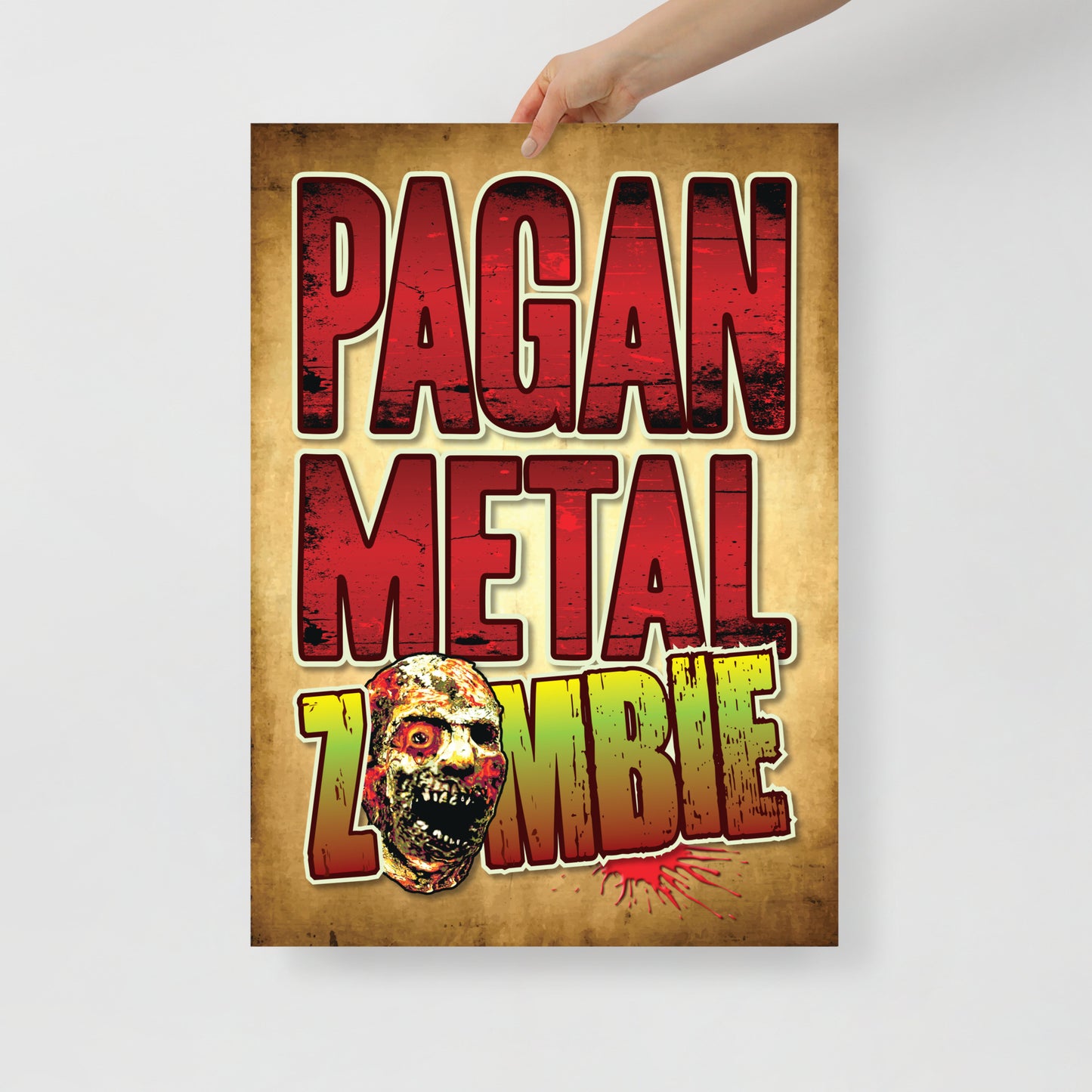 Pagan Metal Zombie Poster 50 x 70cm