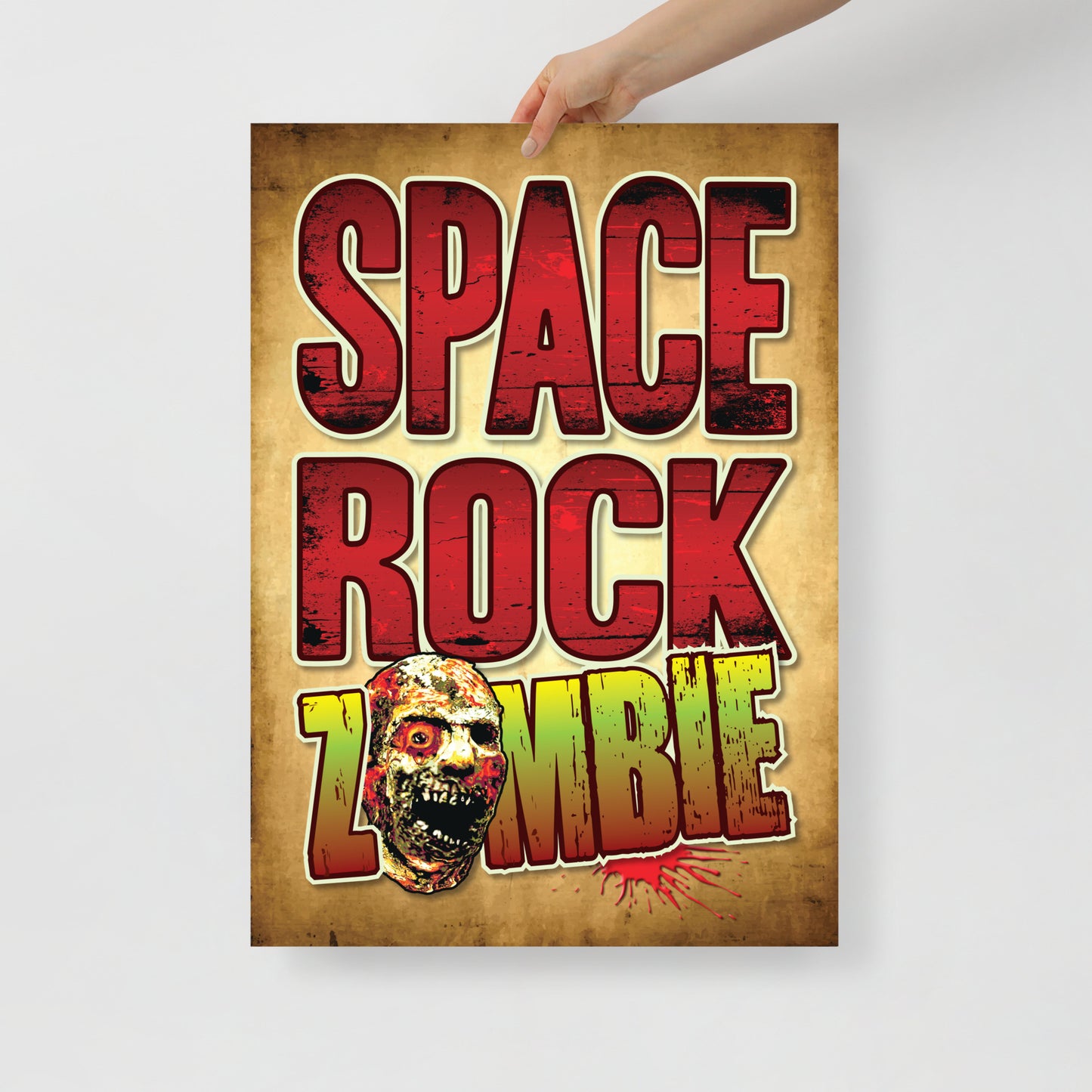 Space Rock Zombie Poster 50 x 70cm