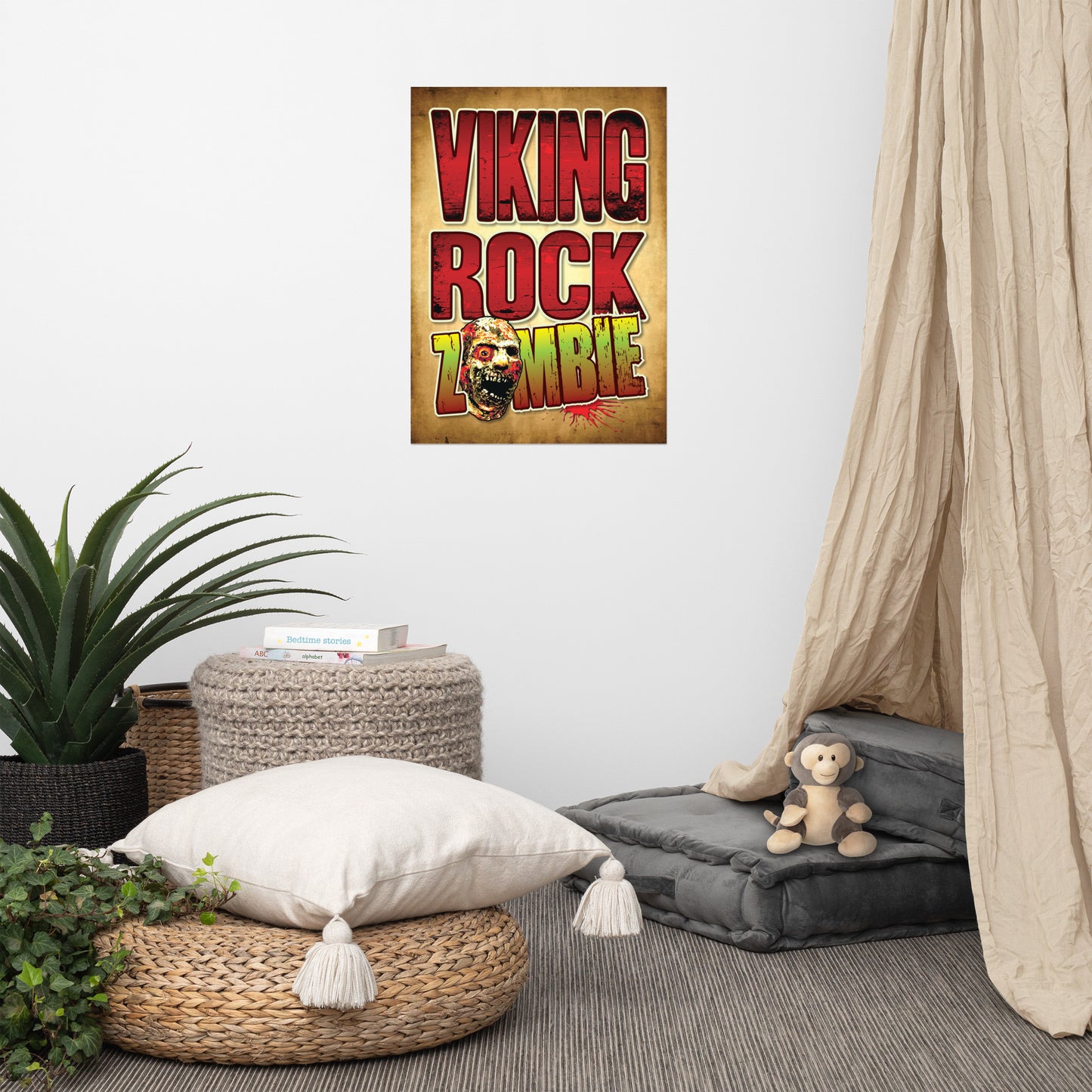 Viking Metal Zombie Poster 50 x 70cm