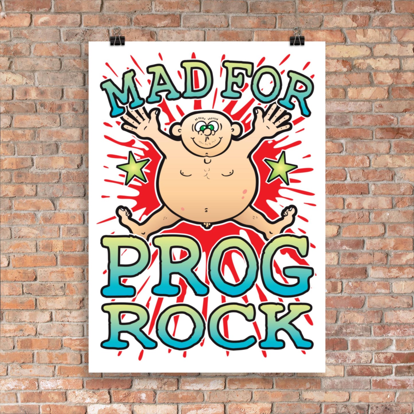 Prog Rock 50x70cm Wall Art / Mad For Music Poster