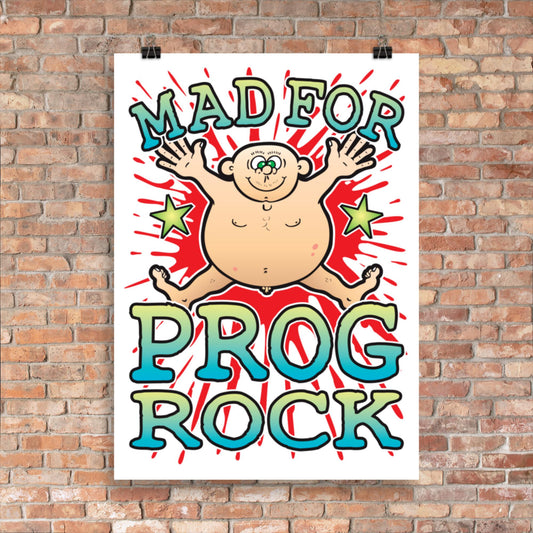 Prog Rock 50x70cm Wall Art / Mad For Music Poster