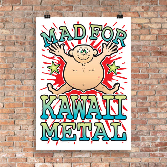 Kawaii Metal 50x70cm Wall Art / Mad For Music Poster