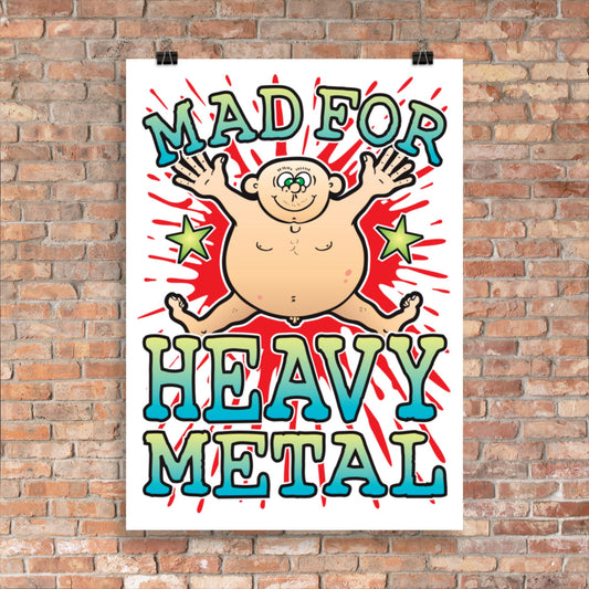 Heavy Metal 50x70cm Wall Art / Mad For Music Poster