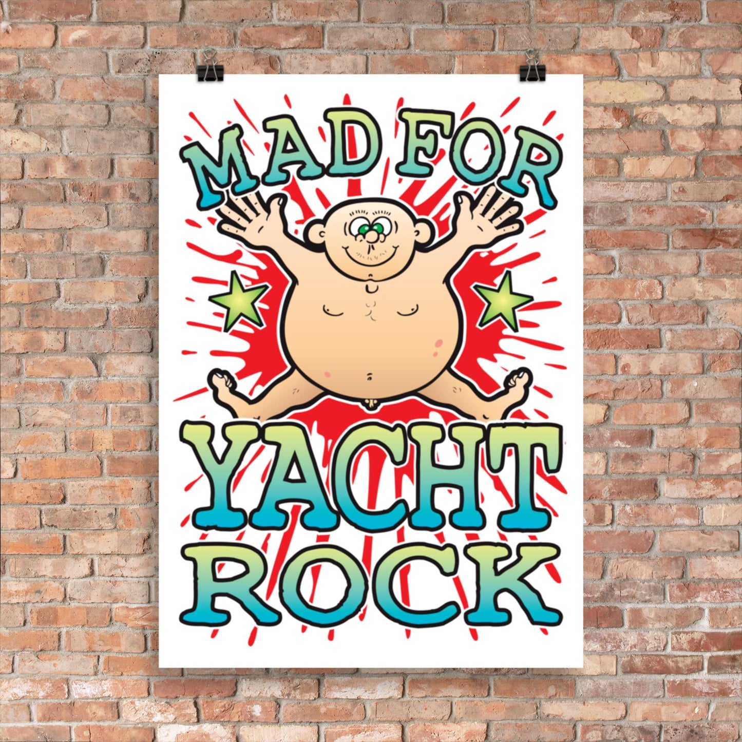 Yacht Rock 50x70cm Wall Art / Mad For Music Poster