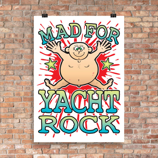 Yacht Rock 50x70cm Wall Art / Mad For Music Poster