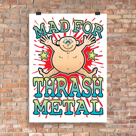 Thrash Metal 50x70cm Wall Art / Mad For Music Poster