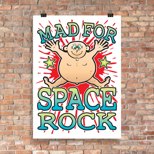 Space Rock 50x70cm Wall Art / Mad For Music Poster