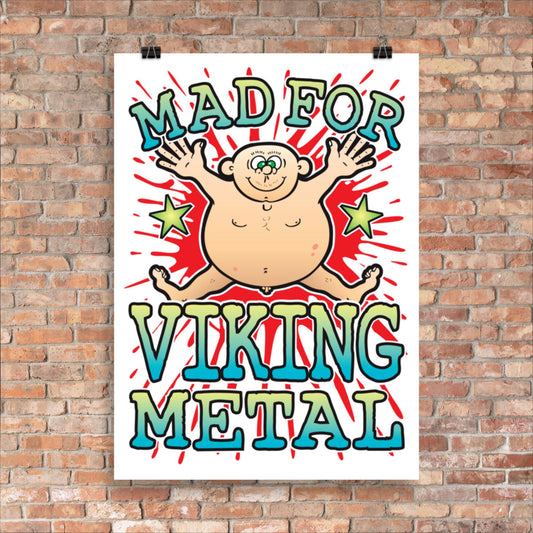 Viking Metal 50x70cm Wall Art / Mad For Music Poster