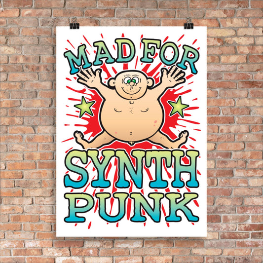 Synth Punk 50x70cm Wall Art / Mad For Music Poster