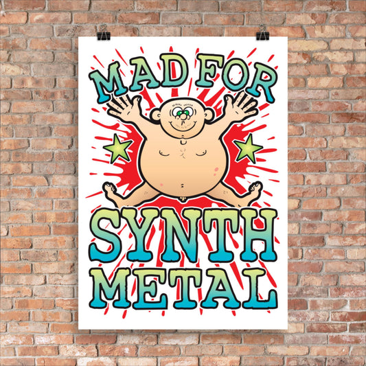 Synth Metal 50x70cm Wall Art / Mad For Music Poster