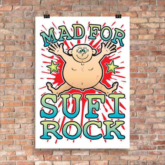 Sufi Rock 50x70cm Wall Art / Mad For Music Poster
