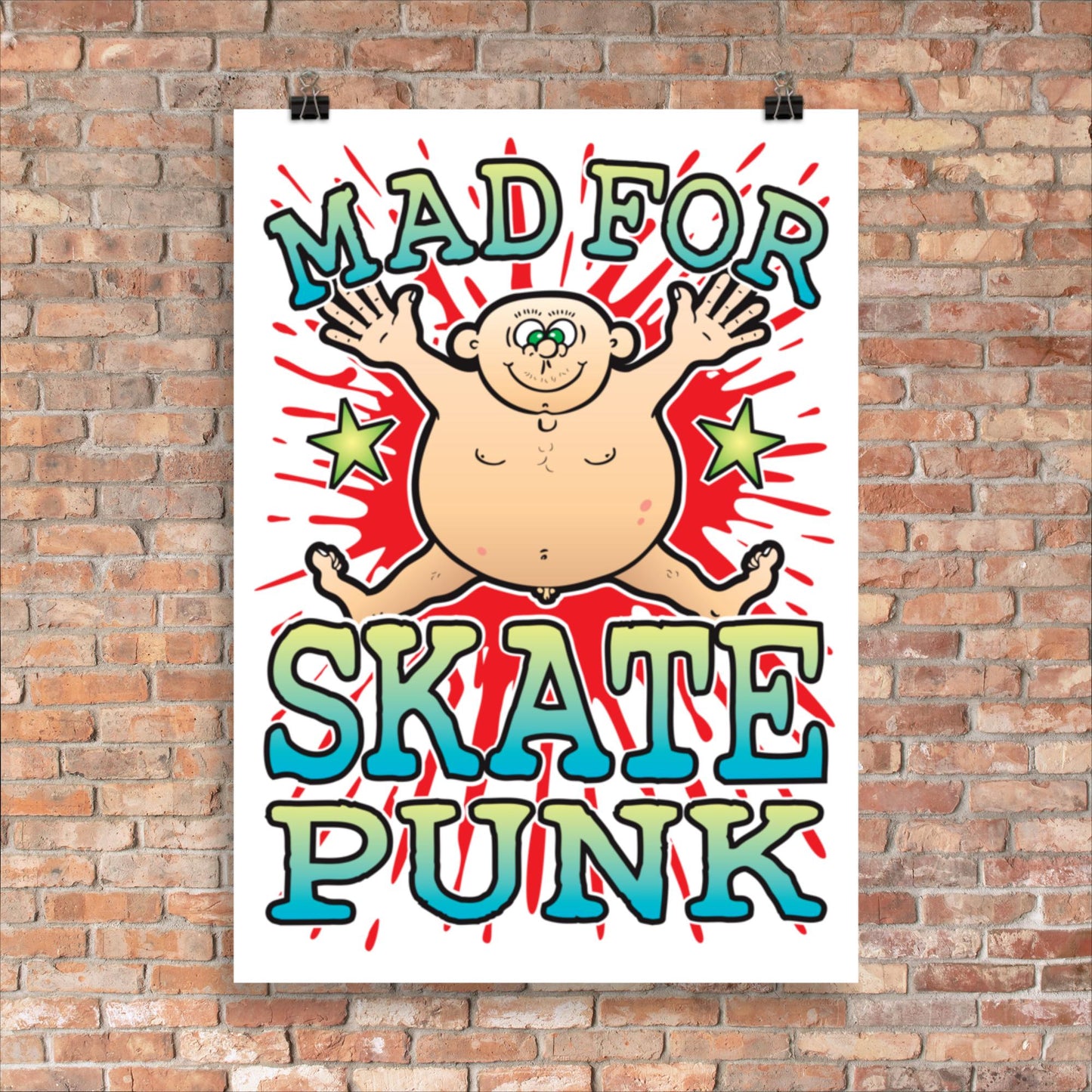 Skate Punk 50x70cm Wall Art / Mad For Music Poster