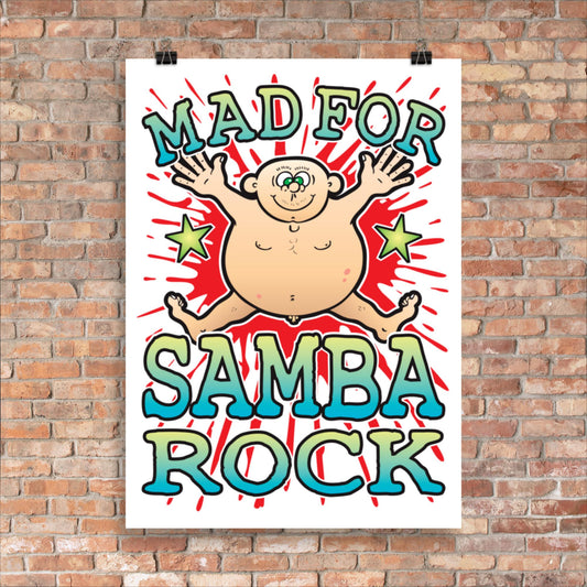 Samba Rock 50x70cm Wall Art / Mad For Music Poster