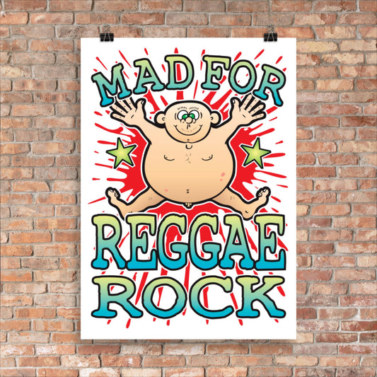 Reggae Rock 50x70cm Wall Art / Mad For Music Poster