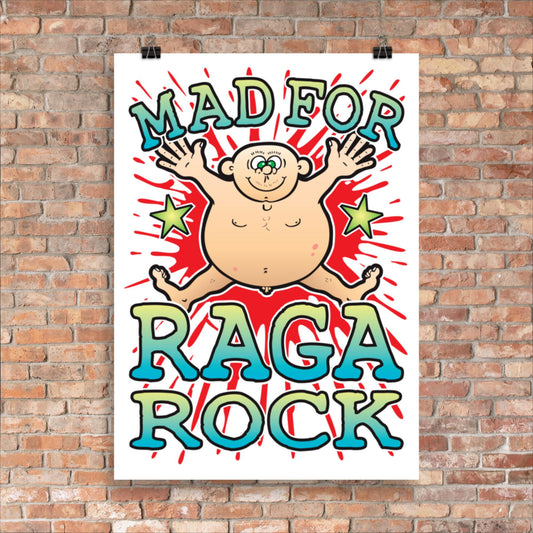 Raga Rock 50x70cm Wall Art / Mad For Music Poster