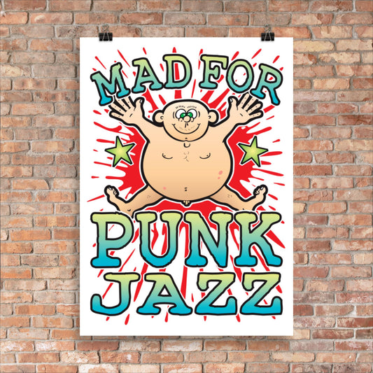 Punk Jazz 50x70cm Wall Art / Mad For Music Poster