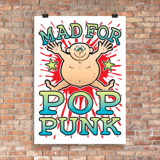 Pop Punk 50x70cm Wall Art / Mad For Music Poster
