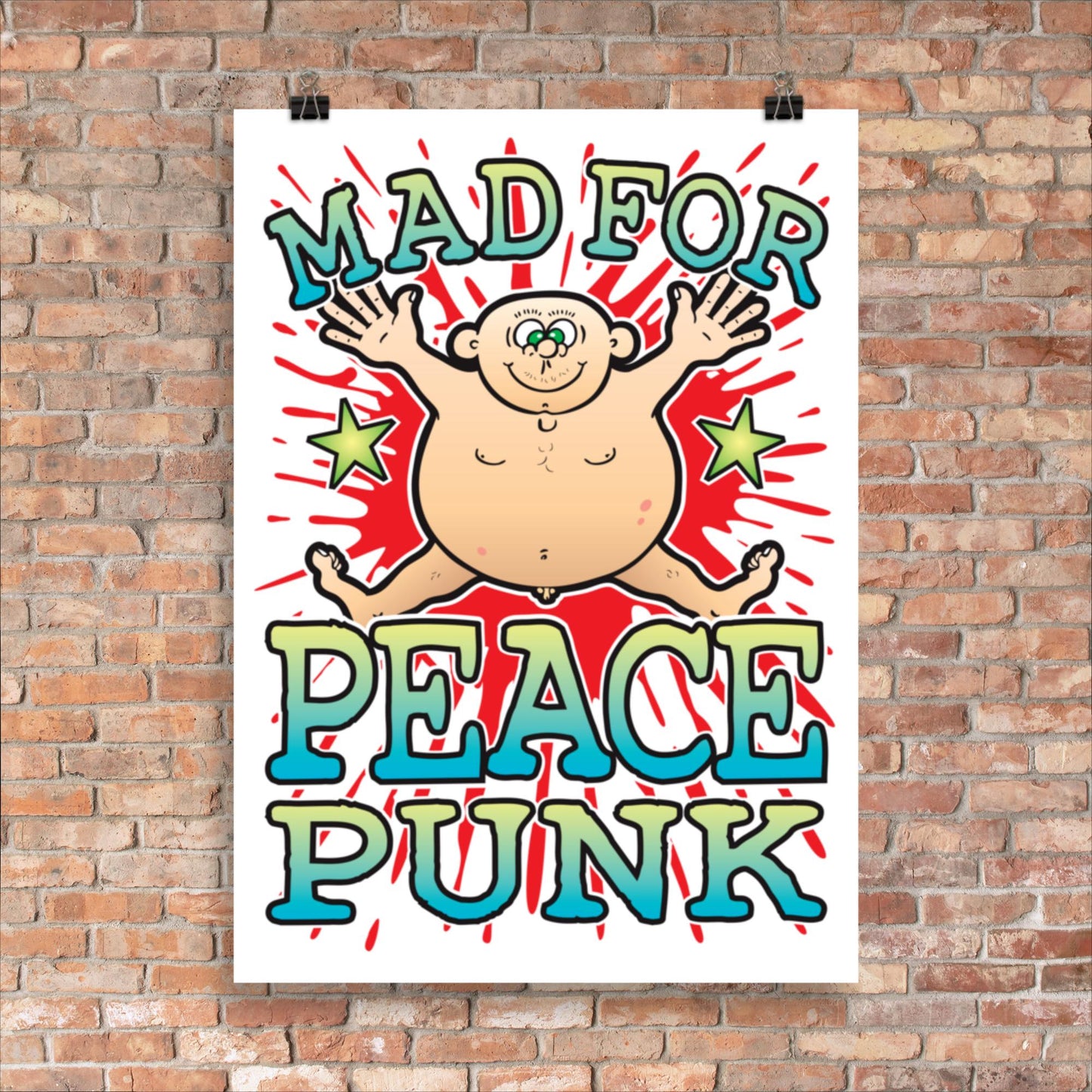 Peace Punk 50x70cm Wall Art / Mad For Music Poster