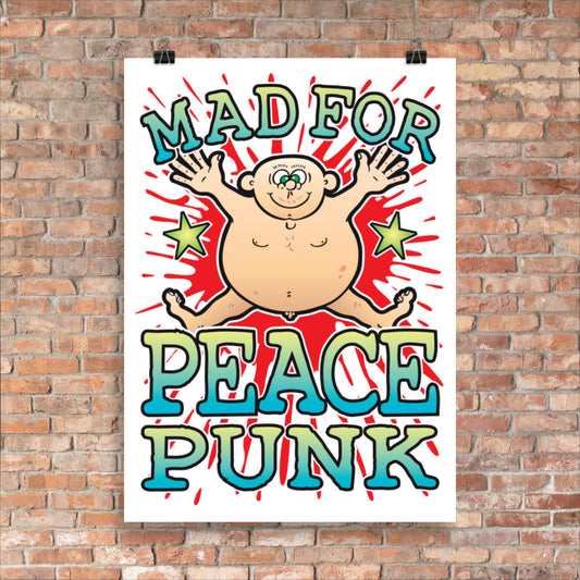 Peace Punk 50x70cm Wall Art / Mad For Music Poster