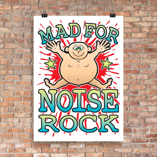 Noise Rock 50x70cm Wall Art / Mad For Music Poster