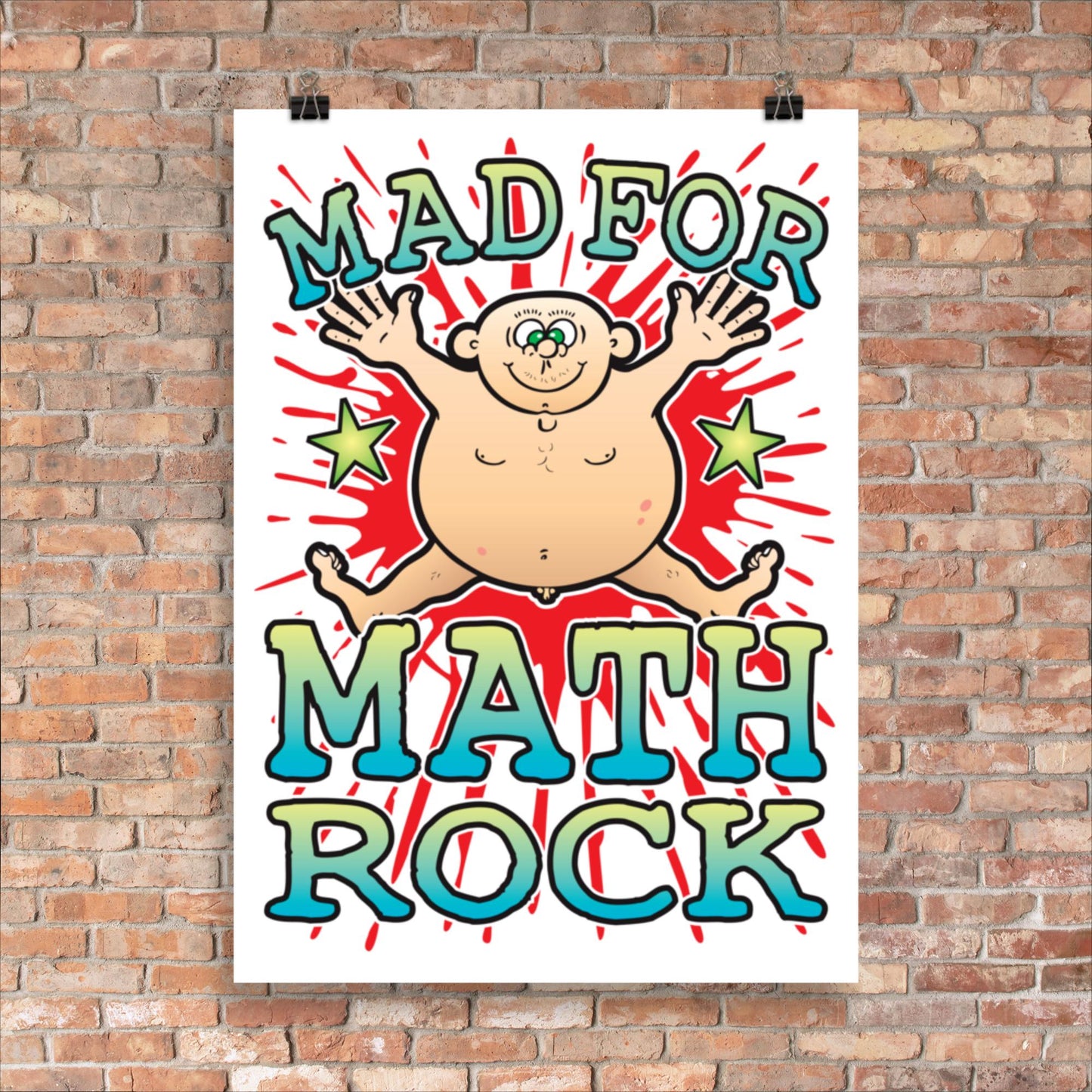 Math Rock 50x70cm Wall Art / Mad For Music Poster